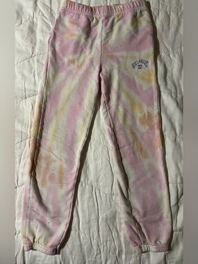 Billabong Kids' Pink Tie-Dye Sweatpants